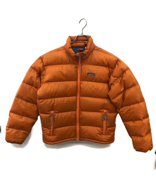 Patagonia（パタゴニア）Patagonia (パタゴニア) ホワイトグース ダウンジャケット オレンジ サイズ:SIZE Mの古着・服飾アイテム