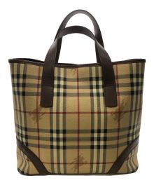 BURBERRY LONDON（バーバリーロンドン）の古着「ノバチェック トートバッグ」｜ベージュ