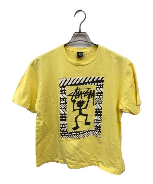 stussy（ステューシー）stussy (ステューシー) 00's オールド ステューシー シャドウマン プリントTシャツ／00's OLD STUSSY SHADOW MAN PRINT T イエロー サイズ:SIZE XLの古着・服飾アイテム