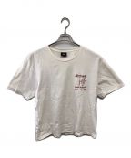 stussyステューシー）の古着「デビル プリントTシャツ／DEVIL PRINT T」｜ホワイト