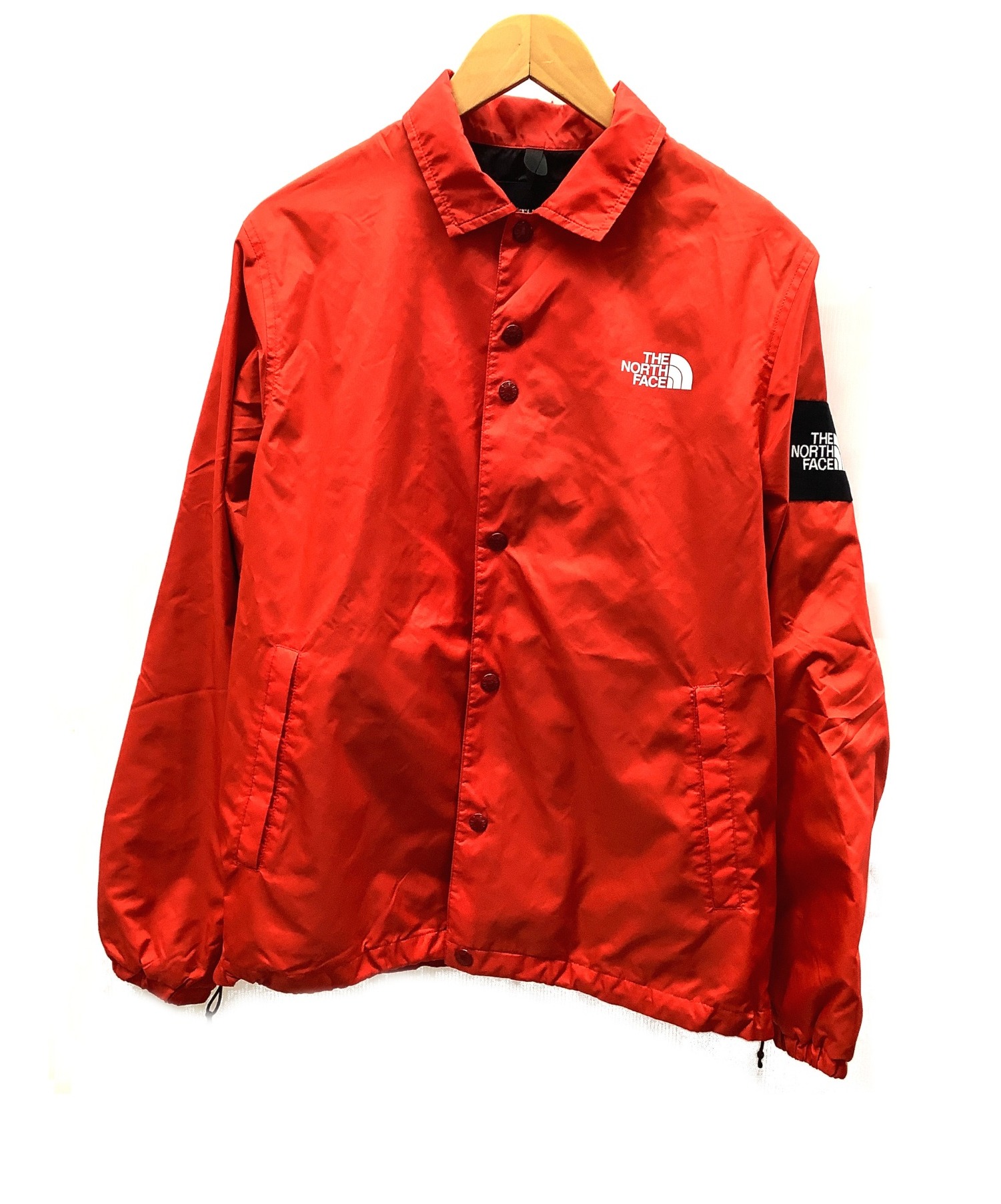 中古 古着通販 The North Face ザノースフェイス コーチジャケット レッド サイズ M 春秋物 ブランド 古着通販 トレファク公式 Trefac Fashion