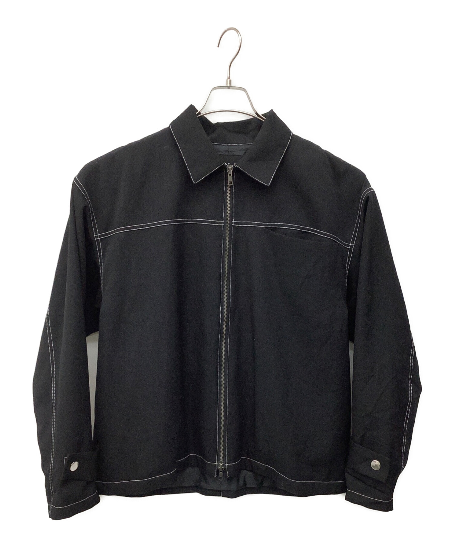 LiNoH (リノー) WOOL TWILL STITCH BLOUSON ブラック サイズ:1