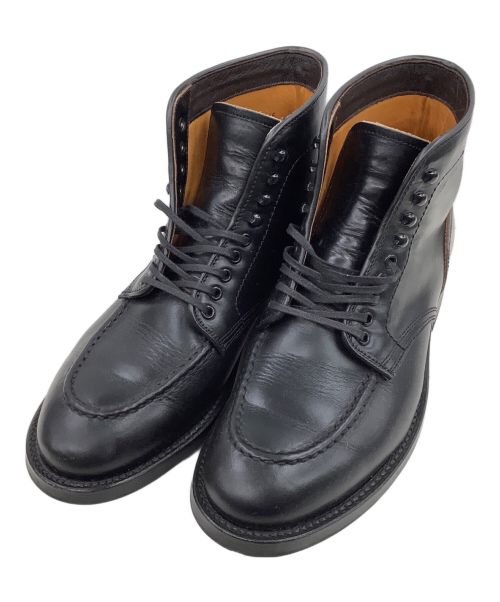 WHEEL ROBE（ウィールローブ）WHEEL ROBE (ウィールローブ) HEAVY STITCHING MOC BOOTS ブラック サイズ:7Dの古着・服飾アイテム