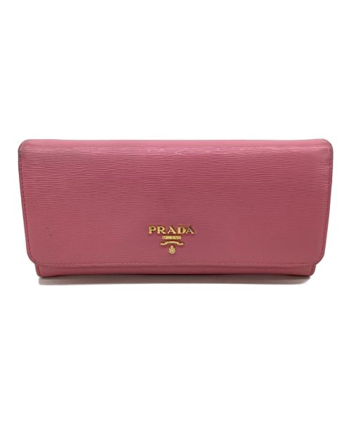 PRADA（プラダ）PRADA (プラダ) 長財布 ピンクの古着・服飾アイテム