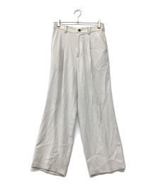 CITY（シティ）の古着「GEORGETTE WIDE PANTS」｜ホワイト