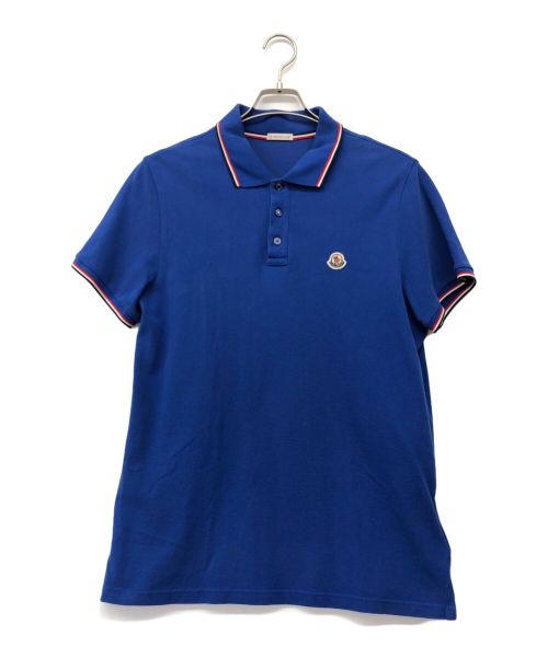 MONCLER（モンクレール）MONCLER (モンクレール) MAGLIA POLO MANICA CORTA ブルー サイズ:Lの古着・服飾アイテム