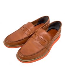 COLE HAAN（コールハーン）の古着「ローファー」｜ブラウン×オレンジ