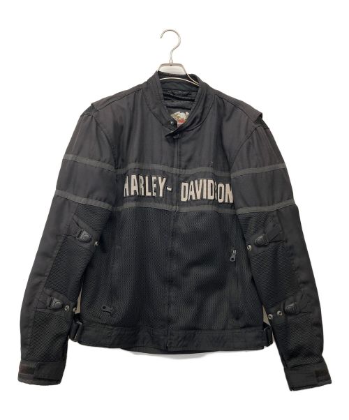 HARLEY-DAVIDSON（ハーレーダビッドソン）HARLEY-DAVIDSON (ハーレーダビッドソン) クラシッククルーザーメッシュジャケット ブラック サイズ:Lの古着・服飾アイテム