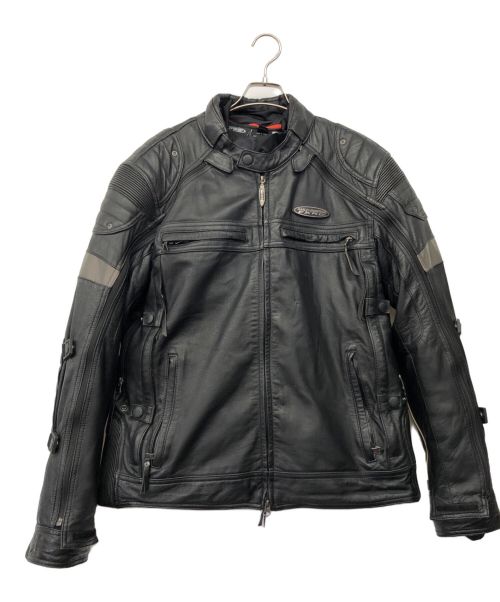 HARLEY-DAVIDSON（ハーレーダビッドソン）HARLEY-DAVIDSON (ハーレーダビッドソン) レザージャケット ブラック サイズ:Lの古着・服飾アイテム