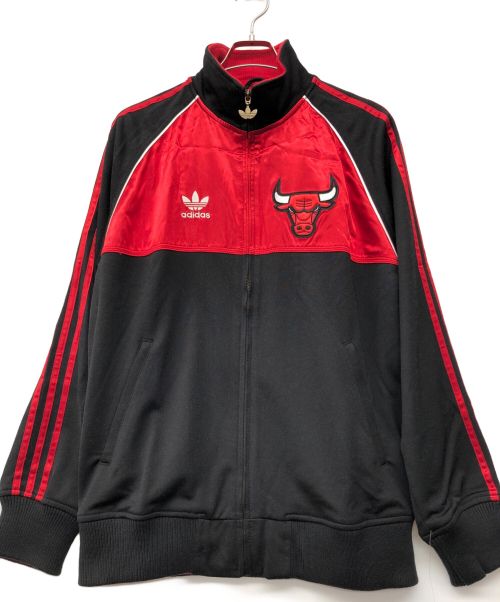 adidas（アディダス）adidas (アディダス) NBA (エヌビーエー) トラックジャケット レッド×ブラック サイズ:M 未使用品の古着・服飾アイテム