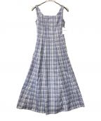 HER LIP TOハーリップトゥ）の古着「Paddington Long Dress」｜ペールブルー