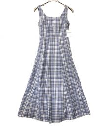 HER LIP TO（ハーリップトゥ）の古着「Paddington Long Dress」｜ペールブルー