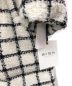 中古・古着 HER LIP TO (ハーリップトゥ) Loop Yarn Tweed Belted Down Coat ホワイト サイズ:S：22000円