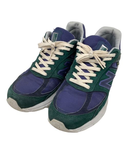 NEW BALANCE（ニューバランス）NEW BALANCE (ニューバランス) AIME LEON DORE (エメ レオン ドレ) スニーカー 	M990AL5 グリーン×ブルー サイズ:28cmの古着・服飾アイテム