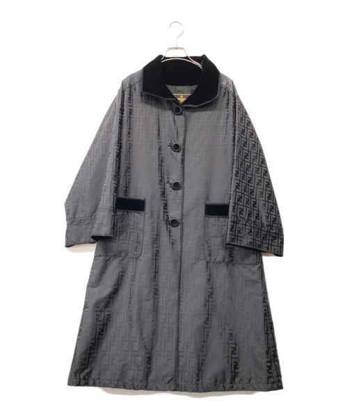 FENDI 365（フェンディ）FENDI 365 (フェンディ) ステンカラーナイロンコート ブラック サイズ:46の古着・服飾アイテム