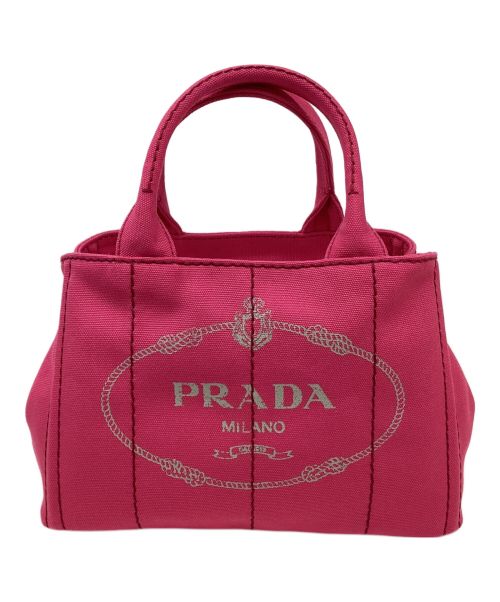 PRADA（プラダ）PRADA (プラダ) カナパトートバッグ 1BG439 ショッキングピンクの古着・服飾アイテム