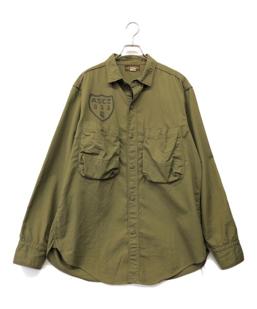 freewheelers（フリーホイーラーズ）freewheelers (フリーホイーラーズ) ミリタリーシャツ カーキ サイズ:17 1/2の古着・服飾アイテム