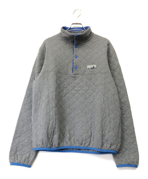 Patagonia（パタゴニア）Patagonia (パタゴニア) キルトスナッププルオーバー グレー×ブルー サイズ:Sの古着・服飾アイテム