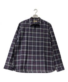 BURBERRY（バーバリー）の古着「チェックシャツ」｜ネイビー