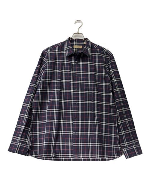 BURBERRY（バーバリー）BURBERRY (バーバリー) チェックシャツ ネイビー サイズ:XXLの古着・服飾アイテム