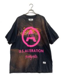 U.S.ALTERATION×GOD SELECTION XXX（ユーエスオルタレーション×ゴッドセレクショントリプルエックス）の古着「半袖カットソー」｜ブラック