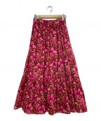 sara mallikaサラマリカ）の古着「ロングスカート」｜ショッキングピンク