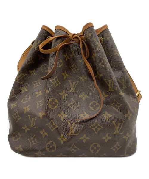 LOUIS VUITTON（ルイ ヴィトン）LOUIS VUITTON (ルイ ヴィトン) 巾着ショルダーバッグ ブラウンの古着・服飾アイテム