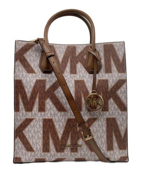 MICHAEL KORS（マイケルコース）MICHAEL KORS (マイケルコース) トートバッグ ブラウンの古着・服飾アイテム