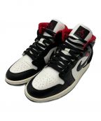 NIKEナイキ）の古着「W AIR JORDAN 1 MID」｜ホワイト×ブラック×レッド