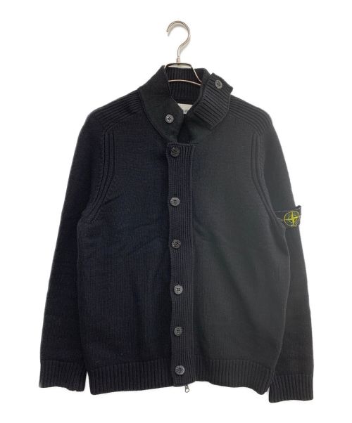 STONE ISLAND（ストーンアイランド）STONE ISLAND (ストーンアイランド) ニットカーディガン ブラック サイズ:XLの古着・服飾アイテム