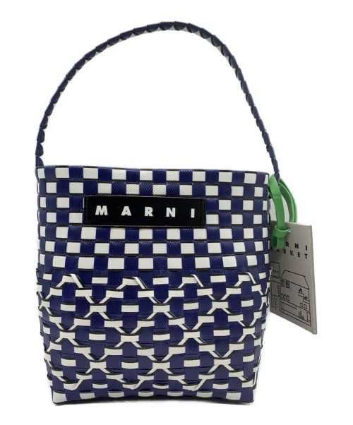 MARNI（マルニ）MARNI (マルニ) カゴバッグ ブルーの古着・服飾アイテム