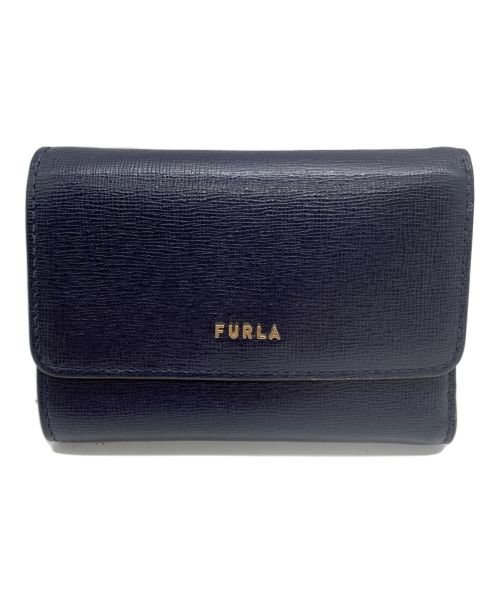 FURLA（フルラ）FURLA (フルラ) 3つ折り財布 ネイビーの古着・服飾アイテム