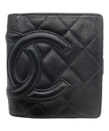 CHANEL（シャネル）の古着「2つ折り財布」｜ブラック×ピンク