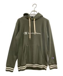 Champion REVERSE WEAVE（チャンピオン リバース ウィーブ）の古着「プルオーバーパーカー」｜カーキ