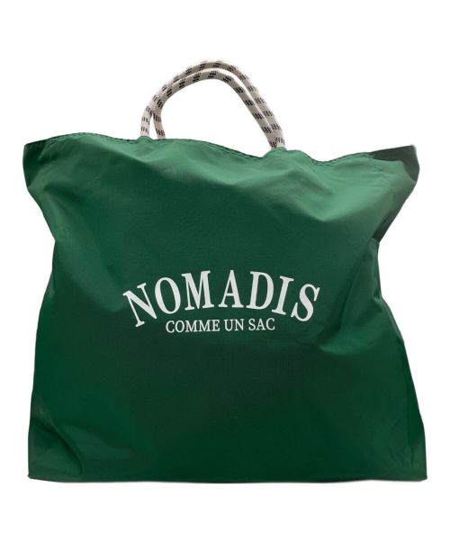 NOMADIS（ノマディス）NOMADIS (ノマディス) リバーシブルトートバッグ グリーン×ネイビーの古着・服飾アイテム