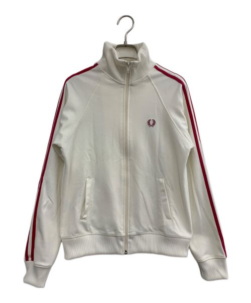 FRED PERRY（フレッドペリー）FRED PERRY (フレッドペリー) トラックジャケット ホワイト×レッド サイズ:40の古着・服飾アイテム