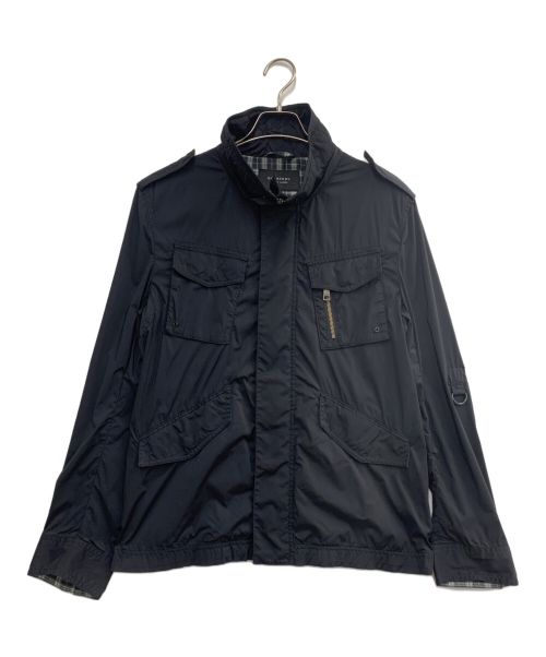 BURBERRY BLACK LABEL（バーバリーブラックレーベル）BURBERRY BLACK LABEL (バーバリーブラックレーベル) ジップジャケット ブラック サイズ:Lの古着・服飾アイテム