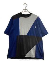 Champion×ANREALAGE（チャンピオン×アンリアレイジ）の古着「半袖カットソー」｜ネイビー