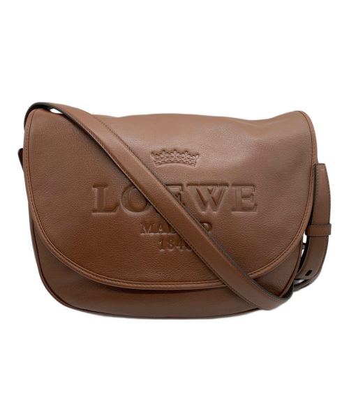 LOEWE（ロエベ）LOEWE (ロエベ) ヘリテージショルダーバッグ ブラウンの古着・服飾アイテム