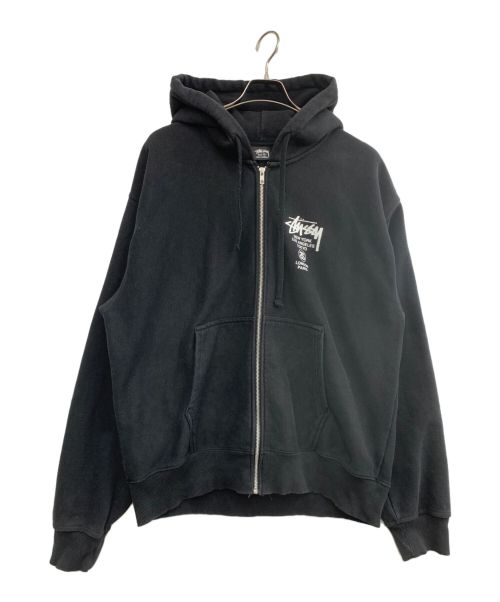 stussy（ステューシー）stussy (ステューシー) ジップパーカー ブラック サイズ:XLの古着・服飾アイテム