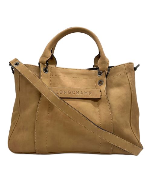 LONGCHAMP（ロンシャン）LONGCHAMP (ロンシャン) 3Dトートバッグ ブラウンの古着・服飾アイテム