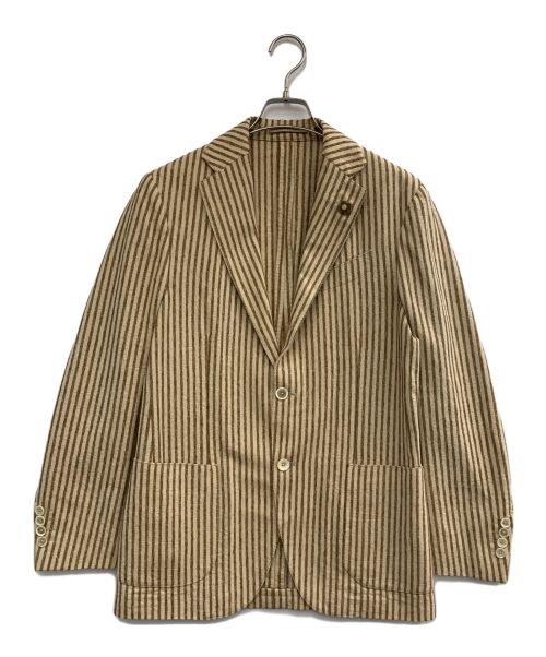 LARDINI（ラルディーニ）LARDINI (ラルディーニ) テーラードジャケット ベージュ サイズ:46の古着・服飾アイテム