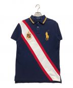 POLO RALPH LAURENポロ・ラルフローレン）の古着「ポロシャツ」｜ネイビー×レッド