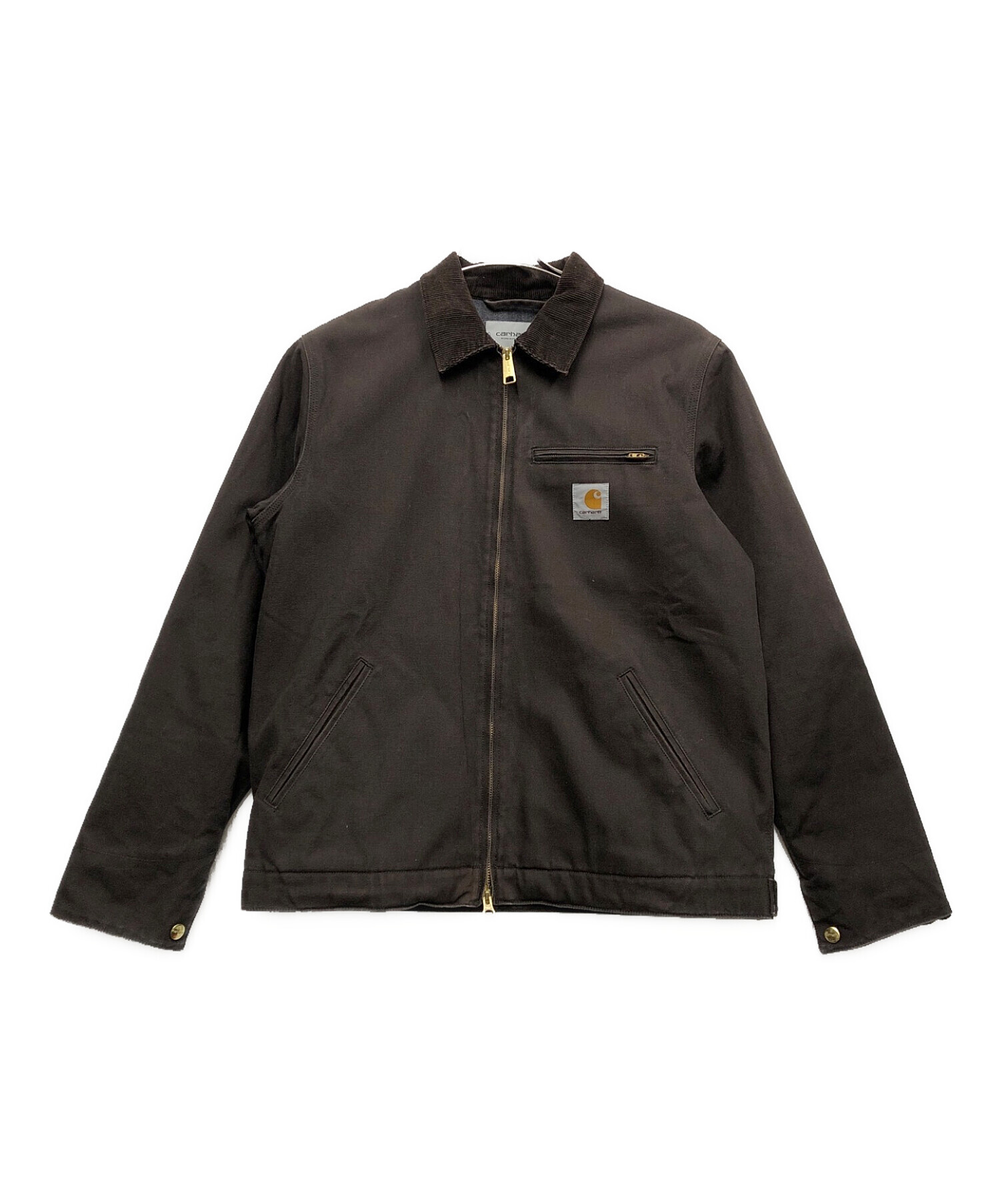 人気 carhartt 焦茶 ダークブラウン スウェットパーカーの通販 by 古着