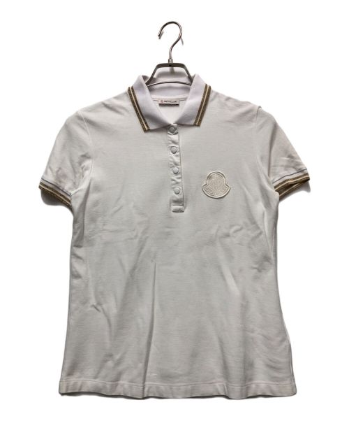 MONCLER（モンクレール）MONCLER (モンクレール) ロゴポロシャツ ピンク サイズ:Lの古着・服飾アイテム