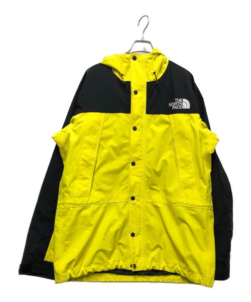 THE NORTH FACE（ザ ノース フェイス）THE NORTH FACE (ザ ノース フェイス) マウンテンライトジャケット ブラック×イエロー サイズ:XLの古着・服飾アイテム