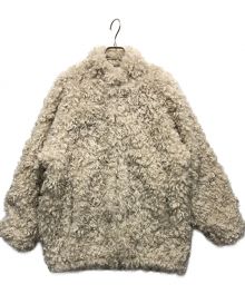 CLANE×MINAMI TANAKA（クラネ×ミナミ タナカ）の古着「CURL FUR SHORT COAT」｜アイボリー