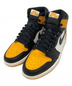 NIKEナイキ）の古着「AIR JORDAN 1 RETRO HIGH OG TAXI(エアジョーダン1 レトロ ハイ OG タクシー)」｜ブラック×イエロー