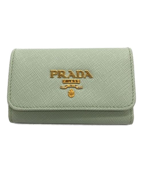 PRADA（プラダ）PRADA (プラダ) ４連キーケース グリーンの古着・服飾アイテム