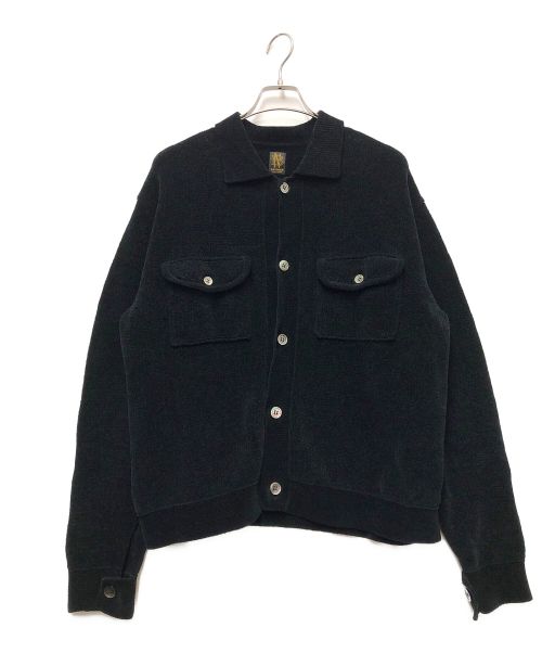 BATONER（バトナ―）BATONER (バトナ―) SUMMER CORDUROY CARDIGAN ブラック サイズ:34の古着・服飾アイテム